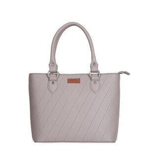 Top-Handle Tote Bag – Vegan Leather Women's Mauve Satchel Purse or Shoulder Bag